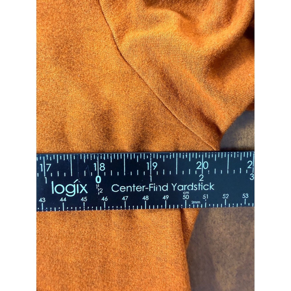 Bryn Walker Lantern Dress Womens L Rust Rayon Spandex Lagenlook Long Sleeve - Picture 5 of 6